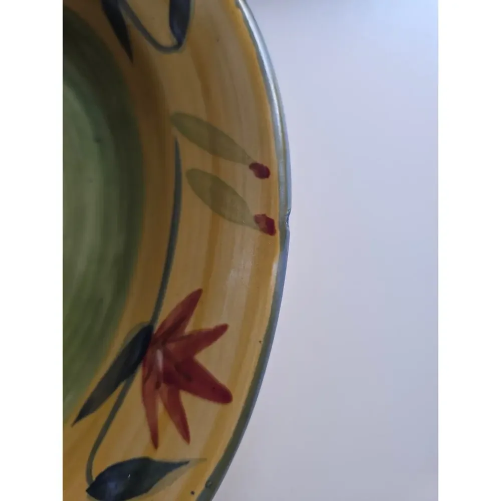 Set of 2 Pier 1 Elizabeth Stoneware Dinner Plates 11 5/8